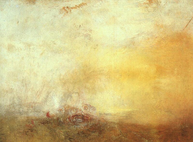 Joseph Mallord William Turner Sunrise with Sea Monsters China oil painting art